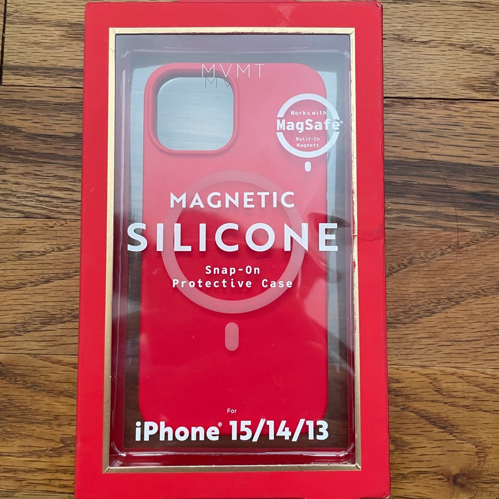 MVMT Magnetic Silicone iPhone Case - Red